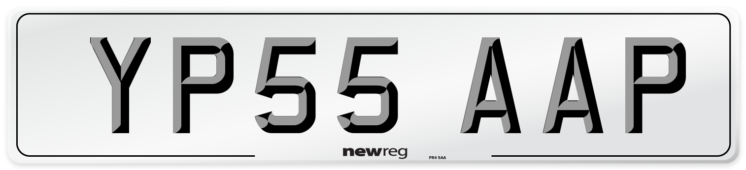 YP55 AAP Number Plate from New Reg